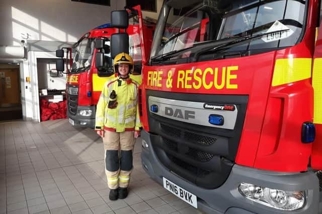 Lucy joined LFRS eight years ago and is one of seven female firefighters at Burnley
