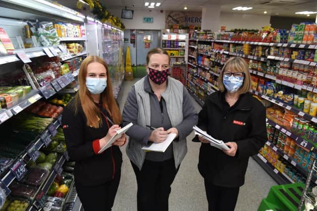SPAR staff at the Penwortham store have been working hard to keep their shops running without the use of tills, card payments and back office systems. It was back to pen and paper!