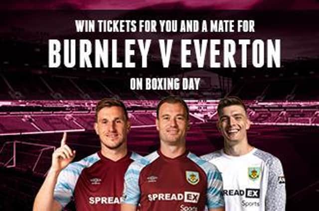 Win tickets to Burnley v Everton on Boxing Day