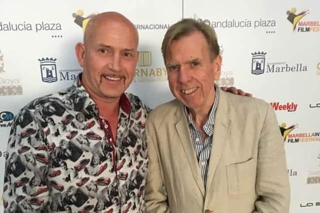Graeme with his favourite actor Timothy Spall