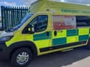 One of the new 'green' ambulances