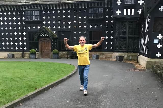 Steve Neary completes his 67-day charity challenge at Samlesbury Hall