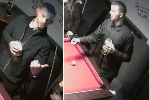 Police are keen to identify these men who were inside the pub before the fight