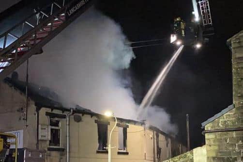 Firefighters said they were likely to remain in attendance for several hours (Credit: Lancashire Fire and Rescue Service)