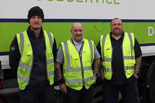 Ross, Kieron and Carl from the Birchall transport team.