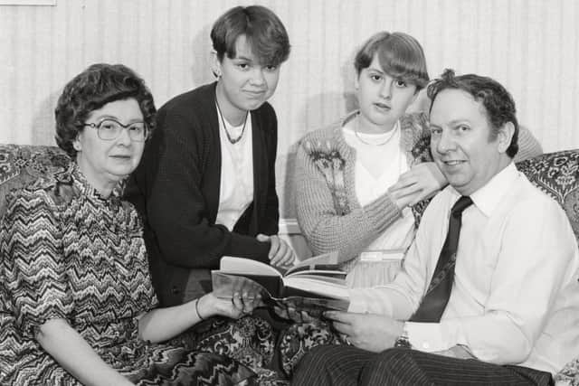 Peter with his wife Sheila and daughters Carol (right) and Jane after his election as MP for Burnley in 1983