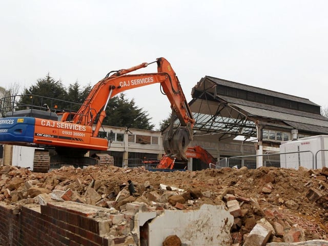 Demolition of the Fishmarket building