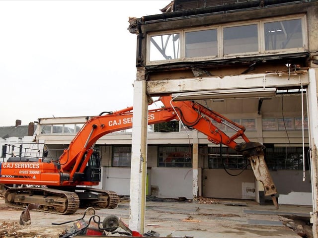 Demolition of the Fishmarket building