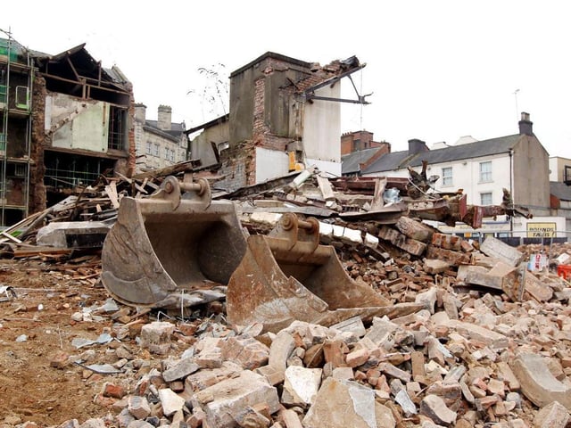 Demolition of the Fishmarket building
