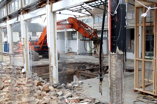 Demolition of the Fishmarket building