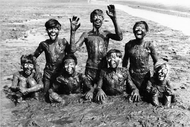 Mud, mud, glorious mud - children having fun at Derbyshire Children’s Holiday Centre.