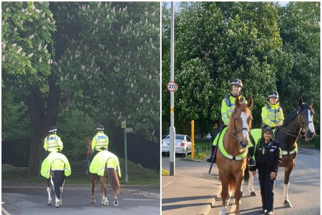 Mounted police are making their presence felt in Padiham to help curb rising incidents of anti social  behaviour