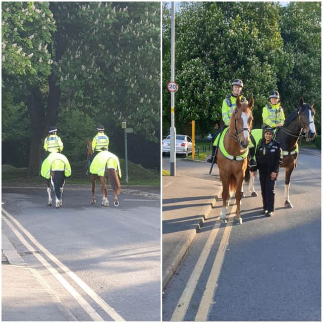 Mounted police are making their presence felt in Padiham to help curb rising incidents of anti social  behaviour