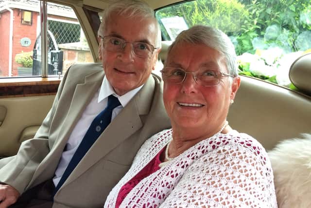 Sylvia and Jim Woodward have received two royal telegrams marking their 65th wedding anniversary, one from Queen Elizabeth II, and one from King Charles.
