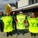 The CND and XR Peace protest against militarism and climate change in Burnley