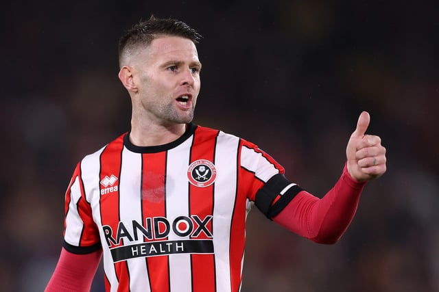 SHEFFIELD, ENGLAND - OCTOBER 04: Oliver Norwood of Sheffield United reacts during the Sky Bet Championship between Sheffield United and Queens Park Rangers at Bramall Lane on October 04, 2022 in Sheffield, England. (Photo by George Wood/Getty Images)