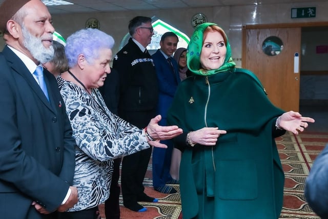 The Duchess meets with community leaders at Ghausia Mosque..©Andy Ford.