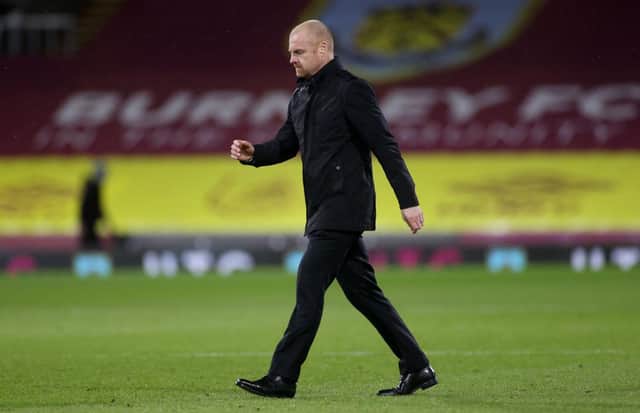 Sean Dyche, Manager of Burnley. (Photo by Carl Recine - Pool/Getty Images)