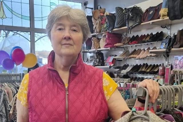 Sheila Hirst is one of the team of dedicated volunteers at Pendleside Hospice's nine charity shops