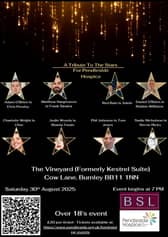 Stars in someone’s eyes- fundraising event for Pendleside Hospice