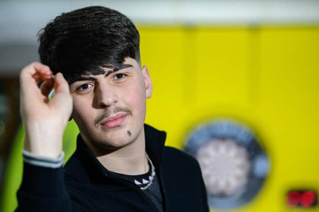 Young darts protege Kaya Baysal. Photo: Kelvin Lister-Stuttard