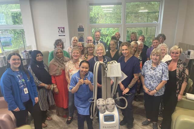 Fantastic support has helped NHS hospital charity, ELHT&Me, to raise £30,000 to enhance cancer care by purchasing a Paxman Scalp Cooling System for  Burnley General Teaching Hospital’s Primrose Unit.