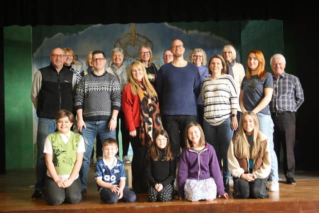 The cast of Sion Panto Society's "Beauty and the Beast."