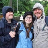 People enjoying Pendle Pub Walk in aid of Pendleside Hospice in 2011.