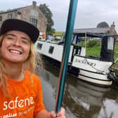 Beth Roberts embarked on a 30-mile paddleboard journey on the Leeds and Liverpool canal, raising over £800 in the process for SafeNet Domestic Abuse and Support Services.