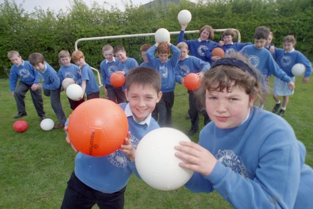 A group of enthusiastic football players from Catterall