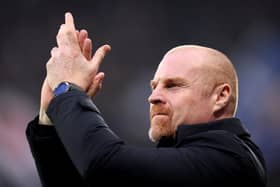 NEWCASTLE UPON TYNE, ENGLAND - APRIL 02: Sean Dyche, Manager of Everton, applauds the fans prior to the Premier League match between Newcastle United and Everton FC at St. James Park on April 02, 2024 in Newcastle upon Tyne, England. (Photo by George Wood/Getty Images) (Photo by George Wood/Getty Images)
