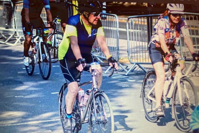 Andy and Donna complete their 100 mile cycle for Rosemere Cancer Foundation