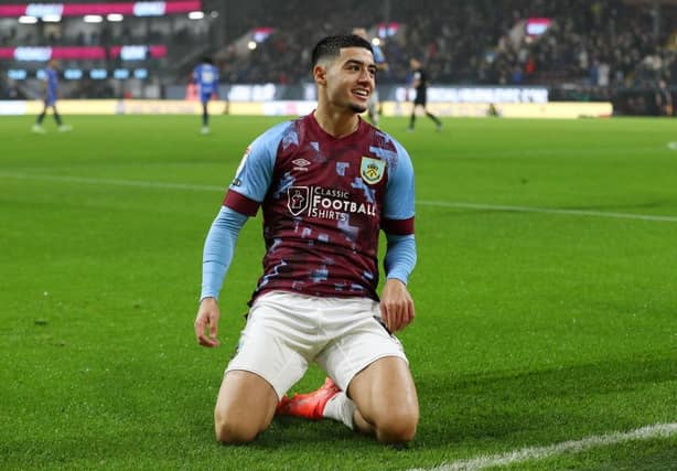 Anass Zaroury was Burnley's standout performer during last night's encounter
