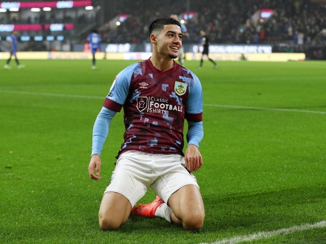 Anass Zaroury was Burnley's standout performer during last night's encounter