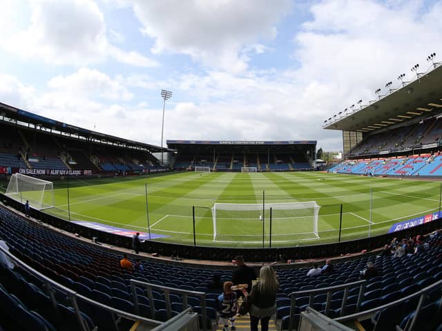 BURNLEY, ENGLAND - AUGUST 06: A general view of Turf Moor ahead of kickoff during the Sky Bet Championship match between Burnley and Luton Town at Turf Moor on August 06, 2022 in Burnley, England. (Photo by Ashley Allen/Getty Images)
