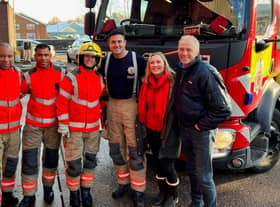 Laura Nuttall enjoyed a visit to Oldham Fire Station