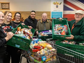 Aldi donated more than 10,000 meals to people in need in Lancashire on Christmas Eve.
