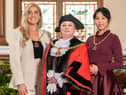 Councillor Cosima Towneley (centre) with Mayoresses Melissa Wood (left) and Pailin Petchrlum