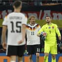 Dubravka in World Cup qualifying action for Slovakia against Germany (Photo by ODD ANDERSEN/AFP via Getty Images)