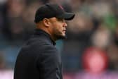BURNLEY, ENGLAND - MAY 04: Burnley manager Vincent Kompany during the Premier League match between Burnley FC and Newcastle United at Turf Moor on May 04, 2024 in Burnley, England. (Photo by Gareth Copley/Getty Images) (Photo by Gareth Copley/Getty Images)