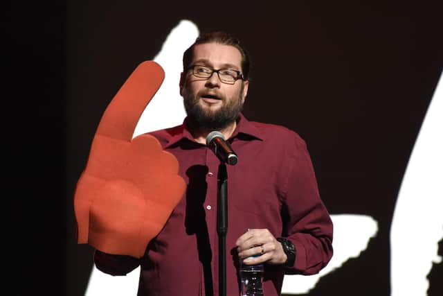 Comedian Gary Delaney performs during Absolute Radio Live at the London Palladium on November 25th, 2018, in London, England. (Photo by Stuart C. Wilson/Getty Images)
