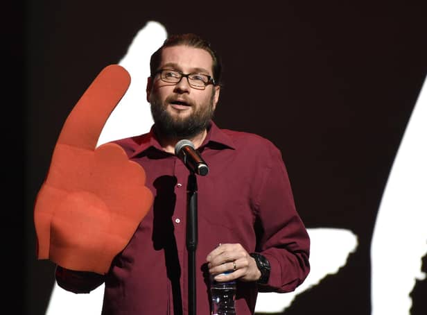 Comedian Gary Delaney performs during Absolute Radio Live at the London Palladium on November 25th, 2018, in London, England. (Photo by Stuart C. Wilson/Getty Images)