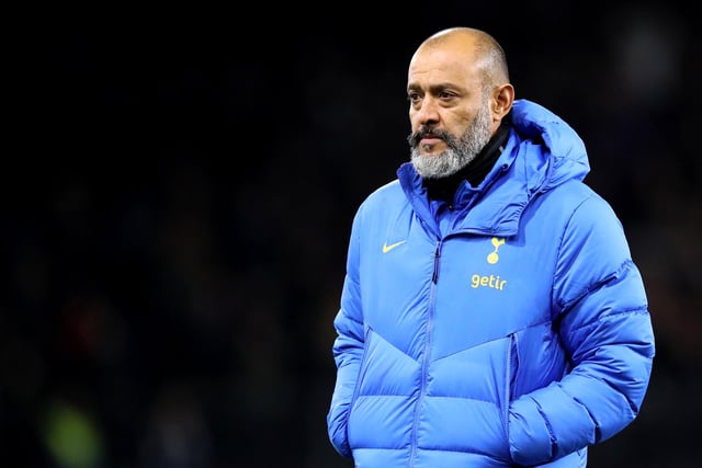 BURNLEY, ENGLAND - OCTOBER 27: Nuno Espirito Santo, ex-manager of Tottenham Hotspur, looks on following the Carabao Cup Round of 16 match between Burnley and Tottenham Hotspur at Turf Moor on October 27, 2021 in Burnley, England. (Photo by George Wood/Getty Images)