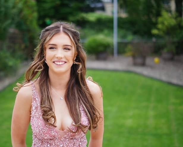 Isabelle Hargreaves, 16, a pupil at Park High School, chose to get her prom outfit preloved, and spent £80 on her dress of dreams