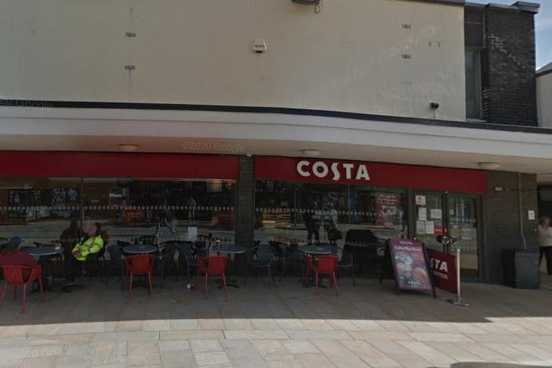 Costa Coffee in Burnley town centre is rated 4.2 out of 5 from 438 Google reviews