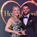 Holly Lynch, who runs Empower HQ Ltd in Barrowford,  was honoured at the Heart And Soul -Best of Fitness Awards in Aberdeen. She is pictured here with her husband Endrit Shehu