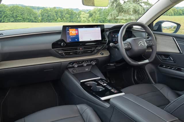 While many of the controls are accessed via the 12in touchscreen, the climate controls and infotainment volume are dials which is a real plus point.