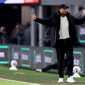 BURNLEY, ENGLAND - APRIL 02: Vincent Kompany, Manager of Burnley, reacts during the Premier League match between Burnley FC and Wolverhampton Wanderers at Turf Moor on April 02, 2024 in Burnley, England. (Photo by Alex Livesey/Getty Images) (Photo by Alex Livesey/Getty Images)