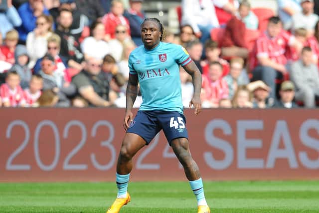 Obafemi scored twice for the Clarets during the second half of last season