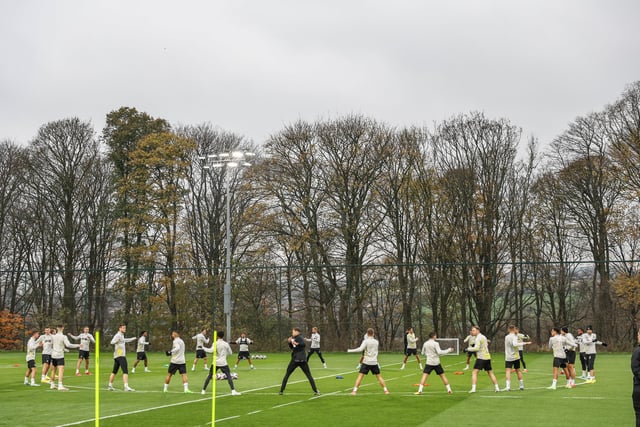 First team training at the Burnley Training Ground Burnley